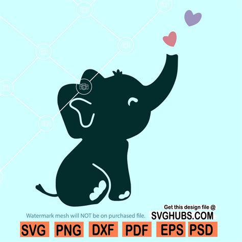 Download 70+ Cute Baby Elephant SVG Free Images